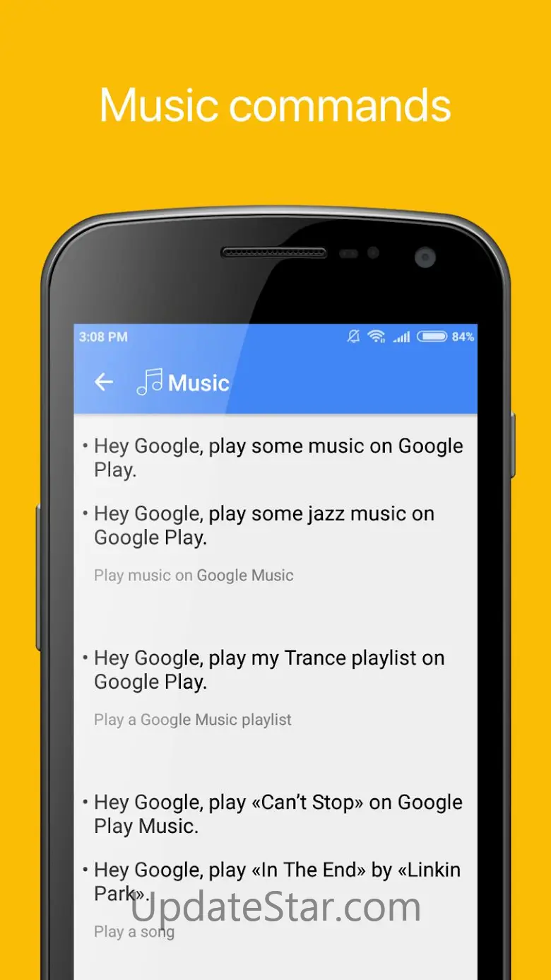 Commands for Google Assistant 1.18