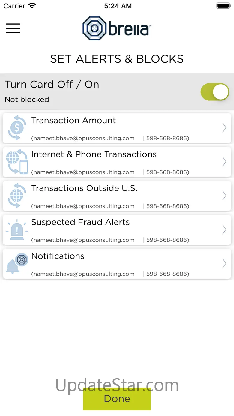 Brella – Card Manager 5.11