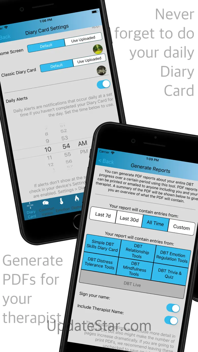 Simple DBT Skills Diary Card 4.8