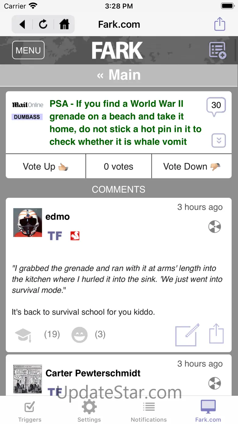 Hey! on Fark.com 2.17