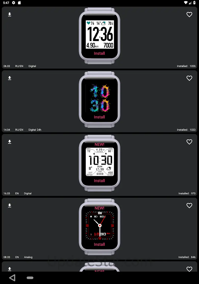 My WatchFace for Amazfit Bip 3.7.0