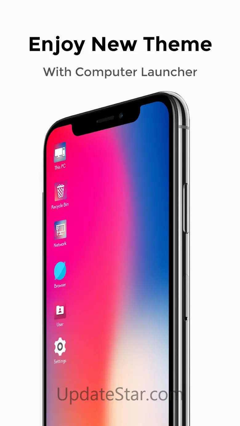 Phone X Theme For Computer Lau 2.3