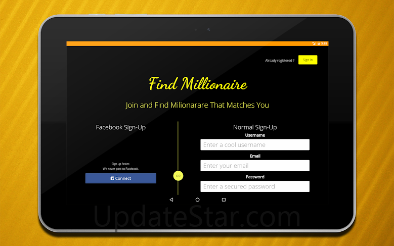 Online Dating, FindMillionaire 1,7
