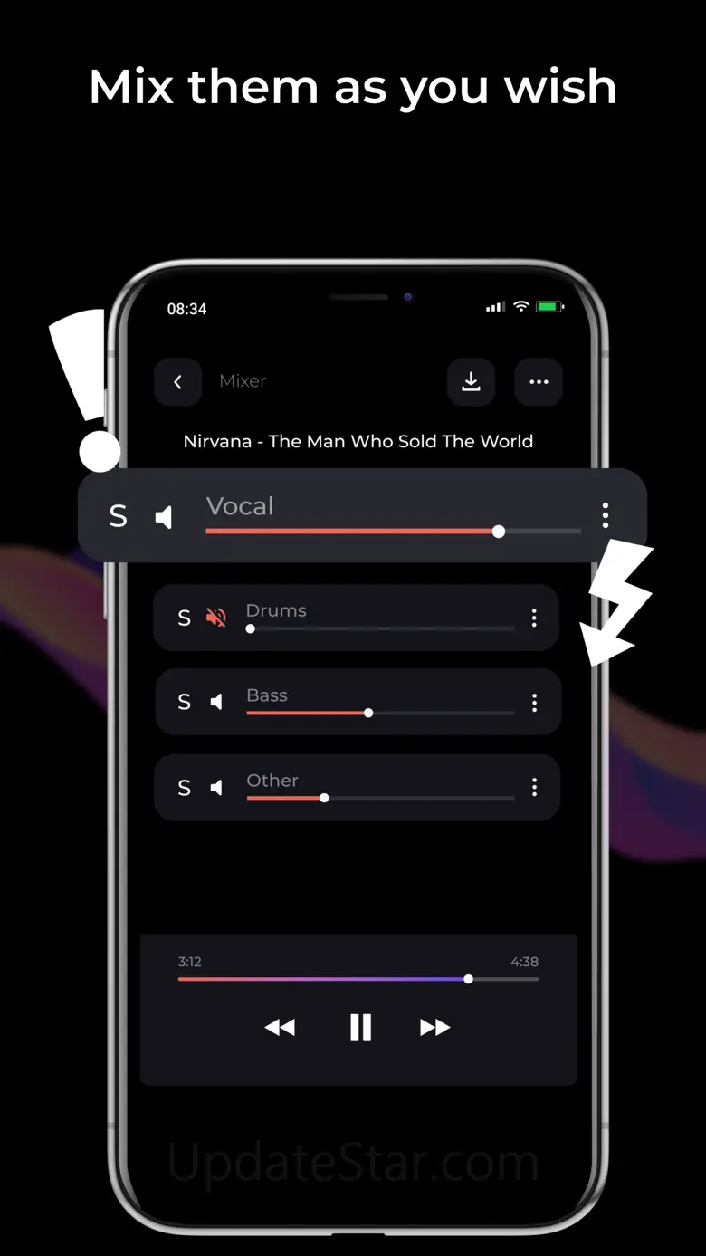 Vocal remover, unMix 6.9.6