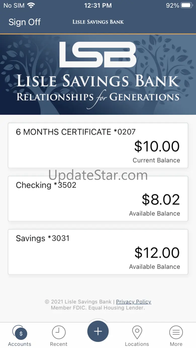 Lisle Savings Bank 5.0.41.893