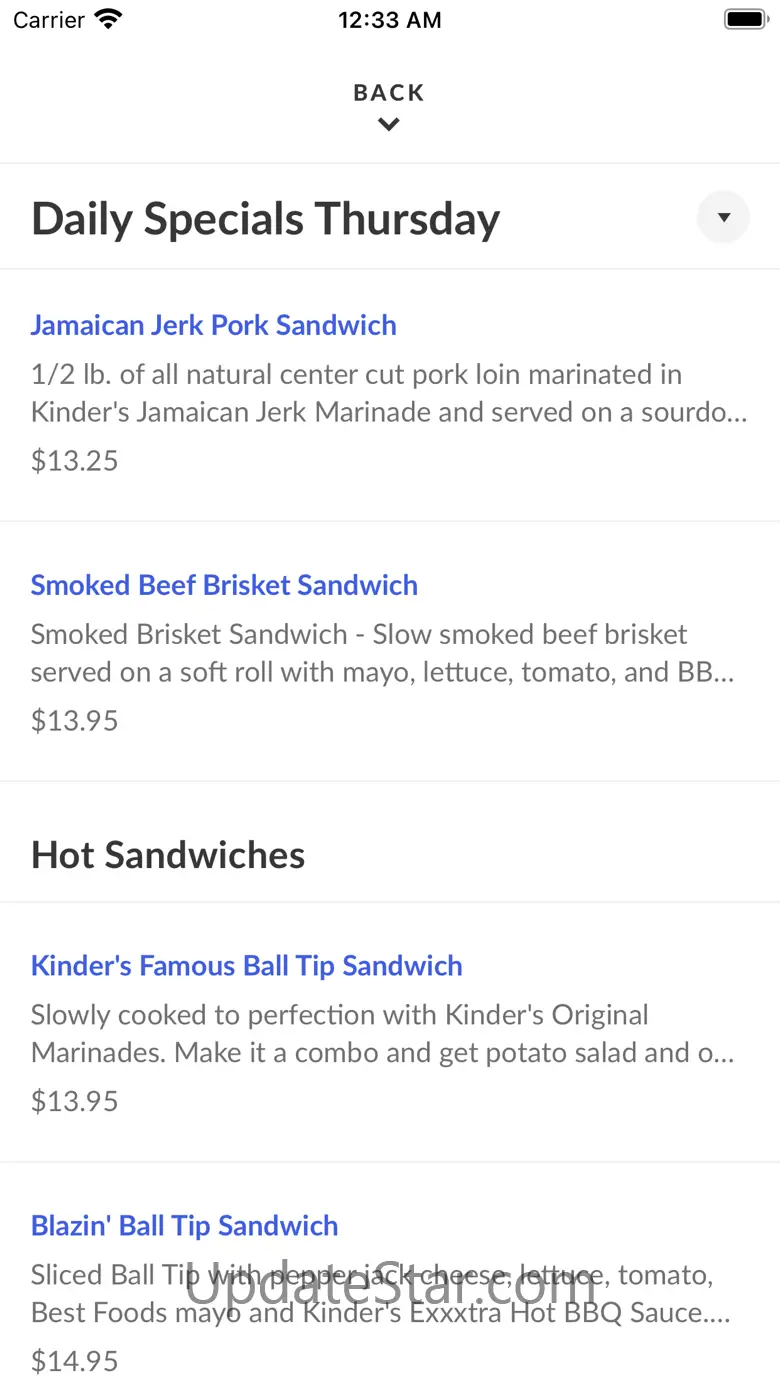 Kinder's Meats Deli & BBQ 3.24.1