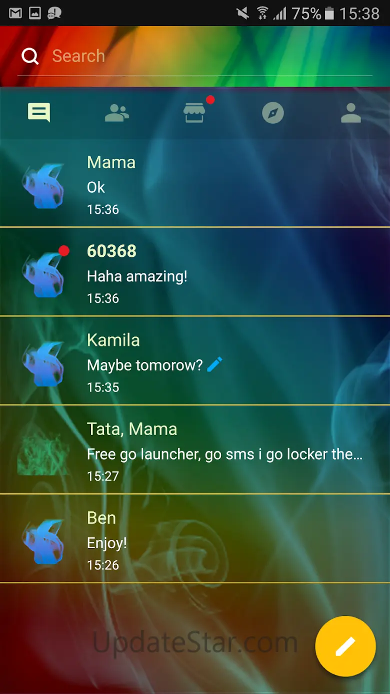 Smoke Fire Theme GO SMS Pro 3.1