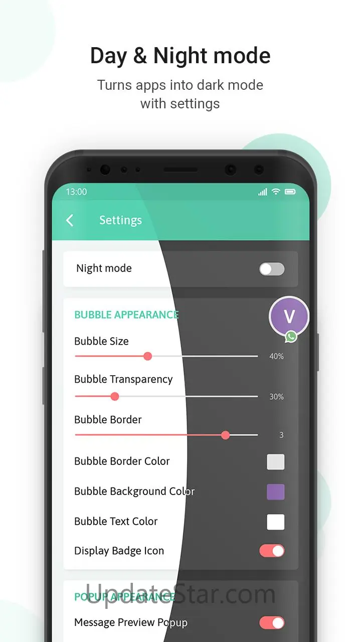 WA bubble for chat 13.0
