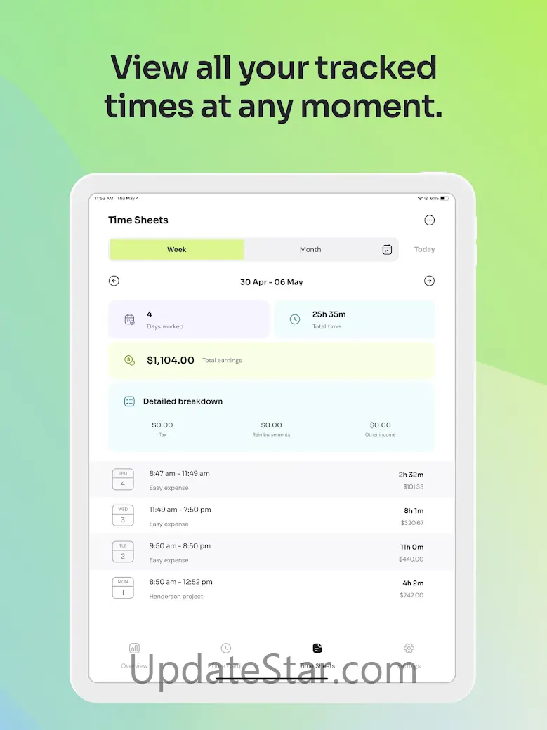 Time Clock: Easy Hours Tracker 3.2.1137