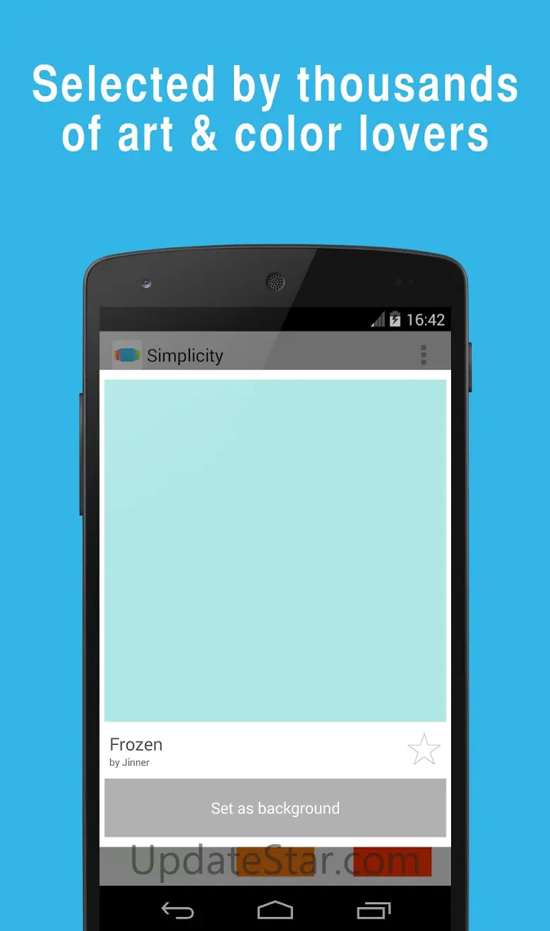 1 Color background: Simplicity 3.1