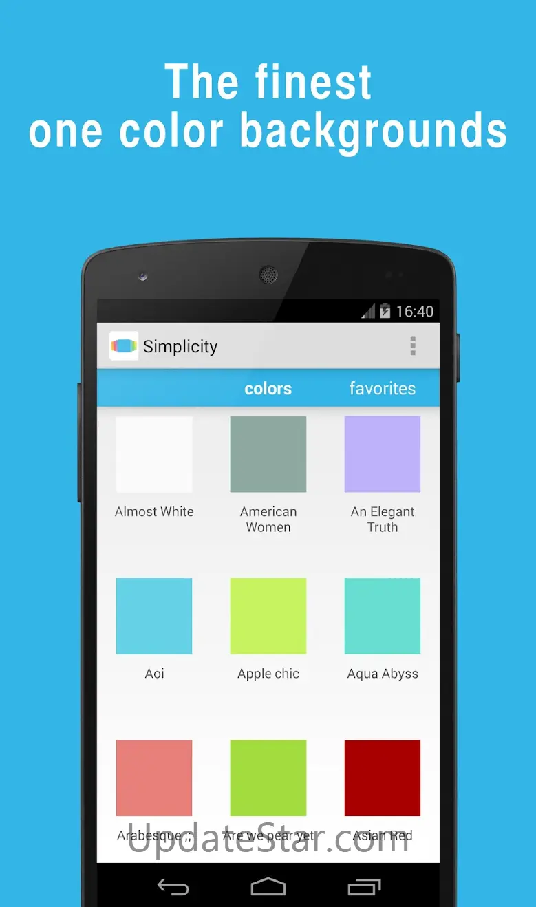 1 Color background: Simplicity 3.1