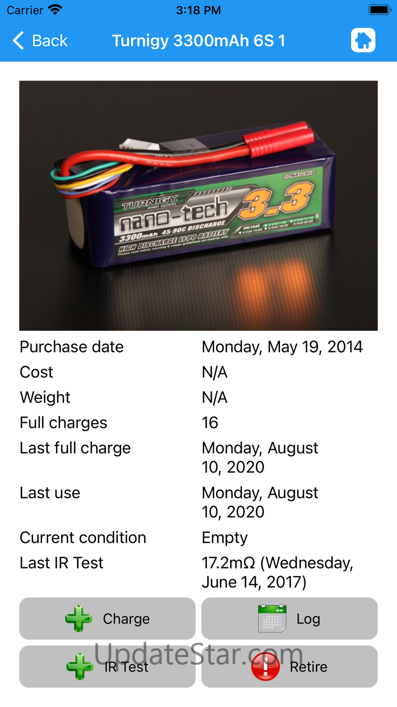 RC Flight and Battery Log 6.1.5