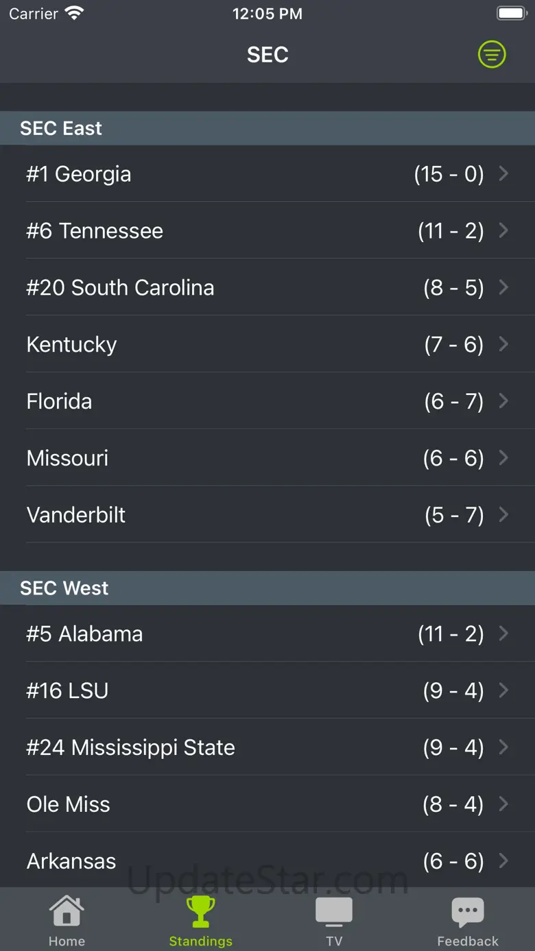 Alabama Football Schedules 5.2.0