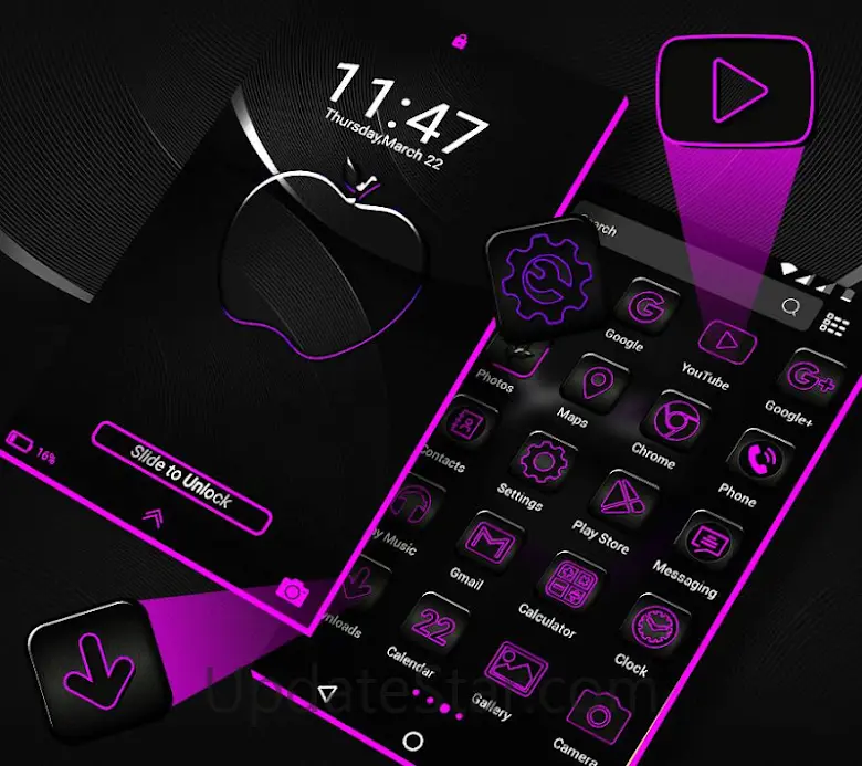 Crystal Black Apple Theme 5.0