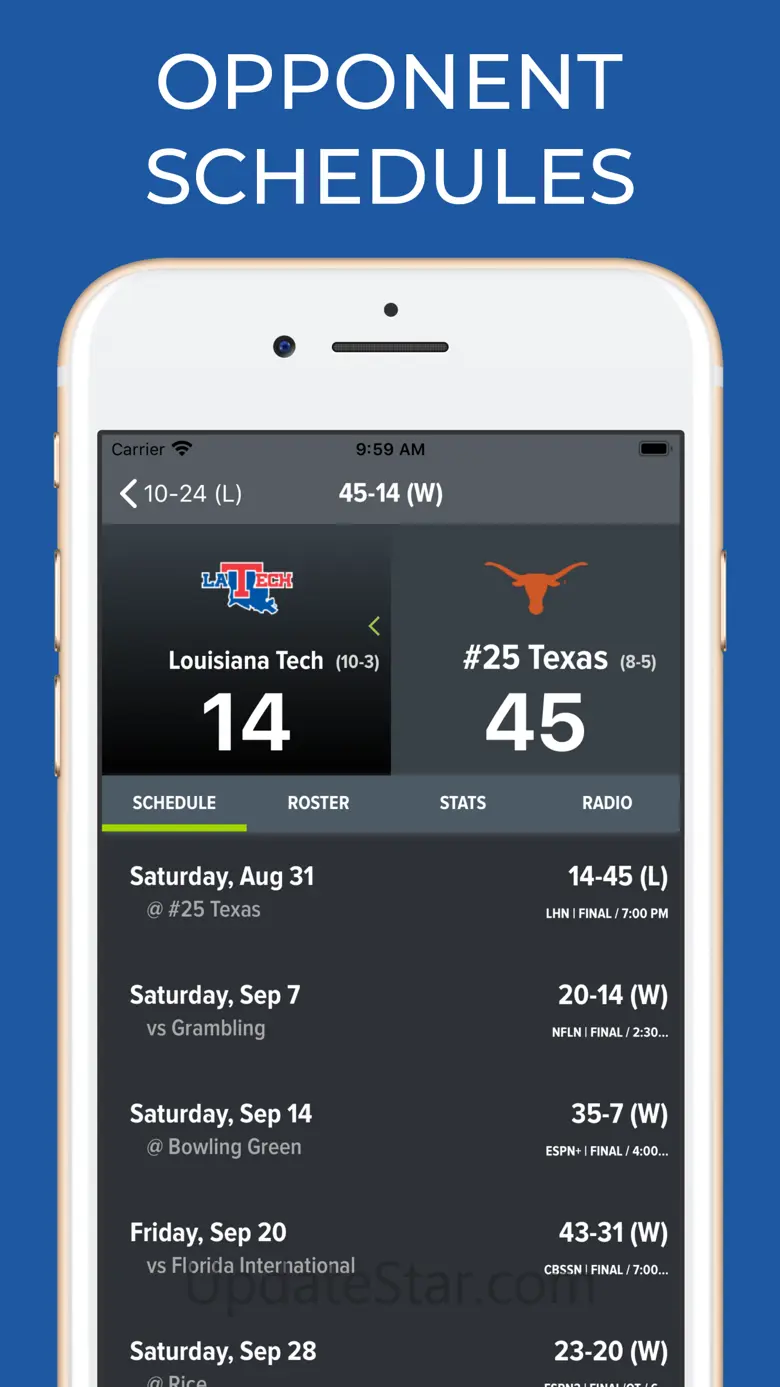 UT Texas Football 5.2.0