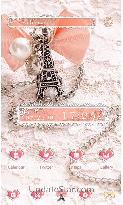 Cute Theme-Girly Eiffel Tower- 1.0.1