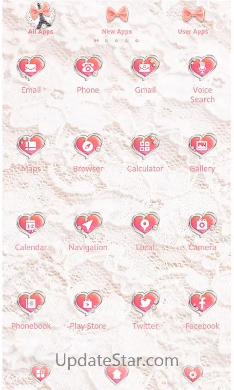 Cute Theme-Girly Eiffel Tower- 1.0.1