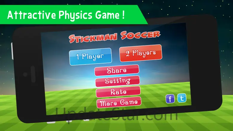 Stickman Soccer Physics - Fun 2 Player Games Free 1.2