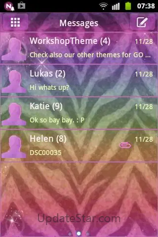 Theme Zebra GO SMS 3.2