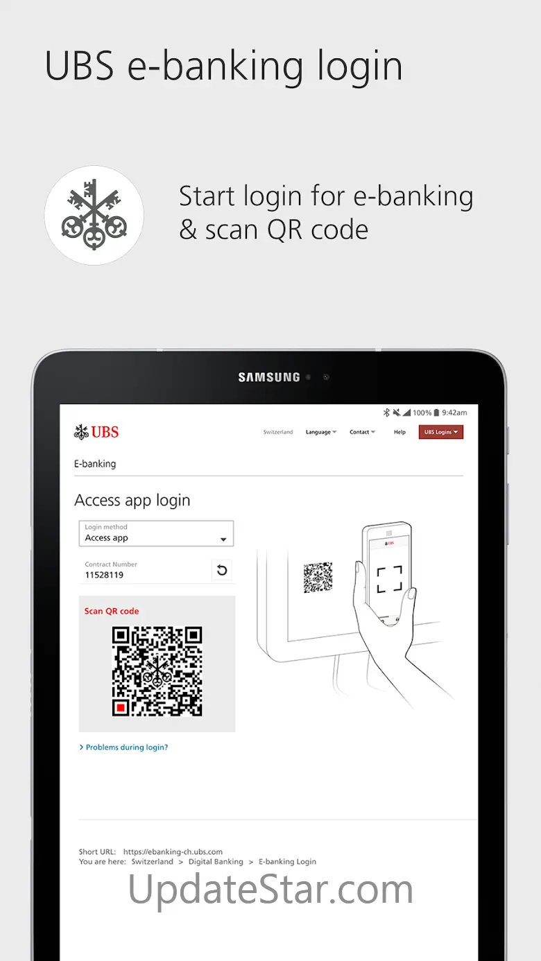 UBS Access: Secure login 7.5.3.1746