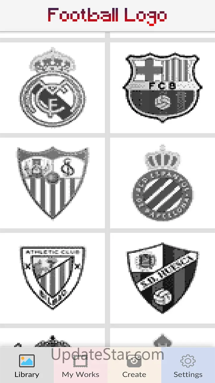 Football Logo Color by Number- 4.8