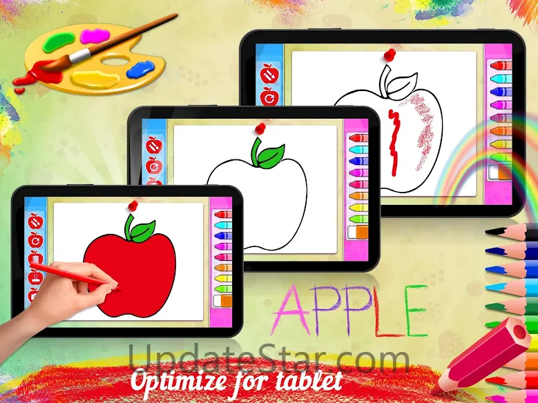 Drawing populer fruits for kid 1.0.7