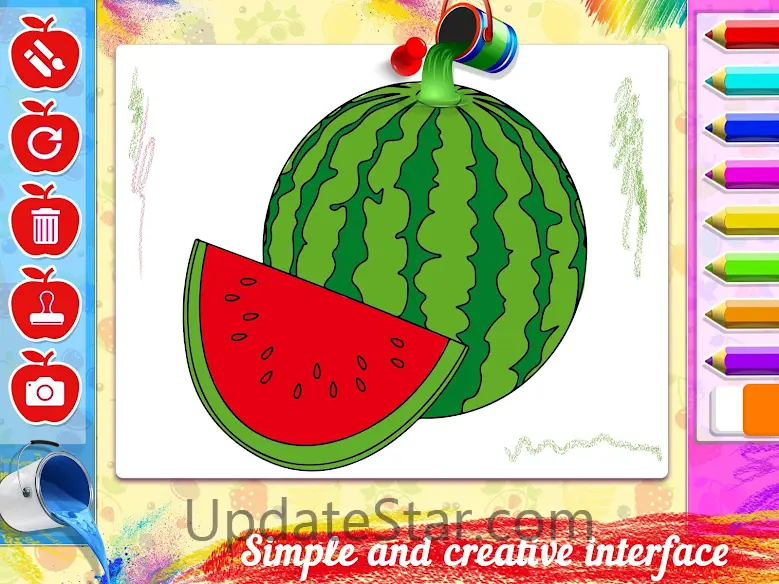 Drawing populer fruits for kid 1.0.7