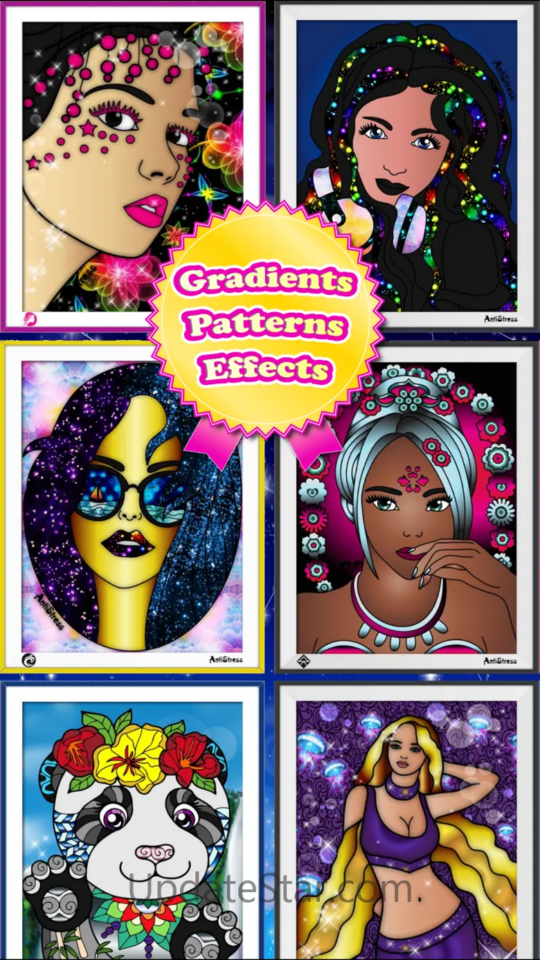Adult Coloring Pages with Anti Stress Painting 9.5