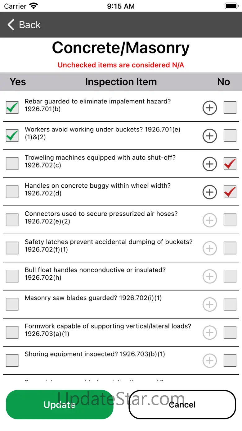 Safety Reports Inspection App 12.12