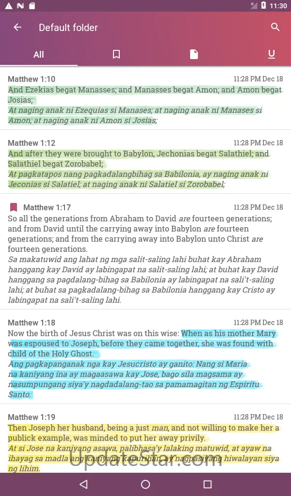English Tagalog Bible Offline 15.1