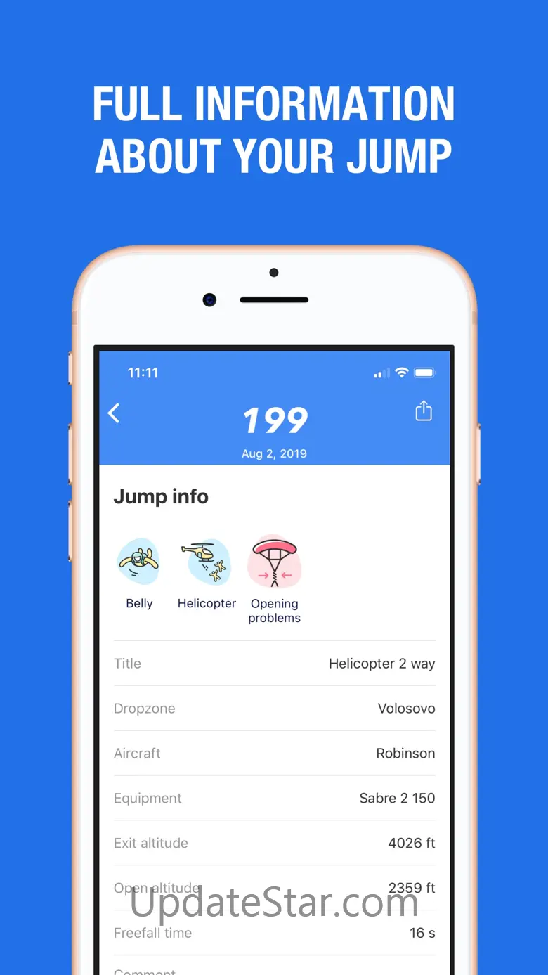 Skyduck – Skydiving Logbook 1.22