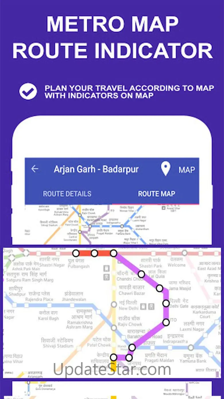 Delhi Metro Route Map And Fare 1.96
