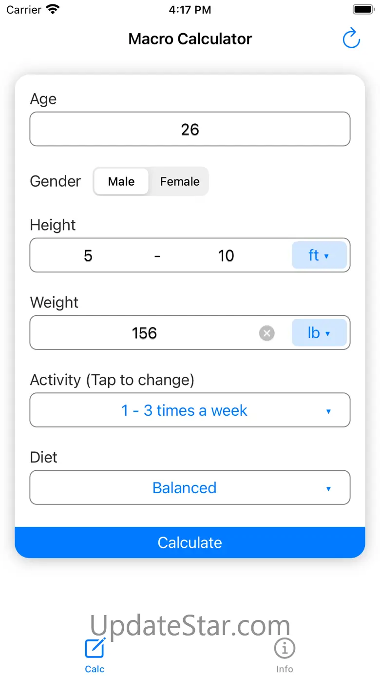 Macro Calculator - Macro Calc 1.2.0