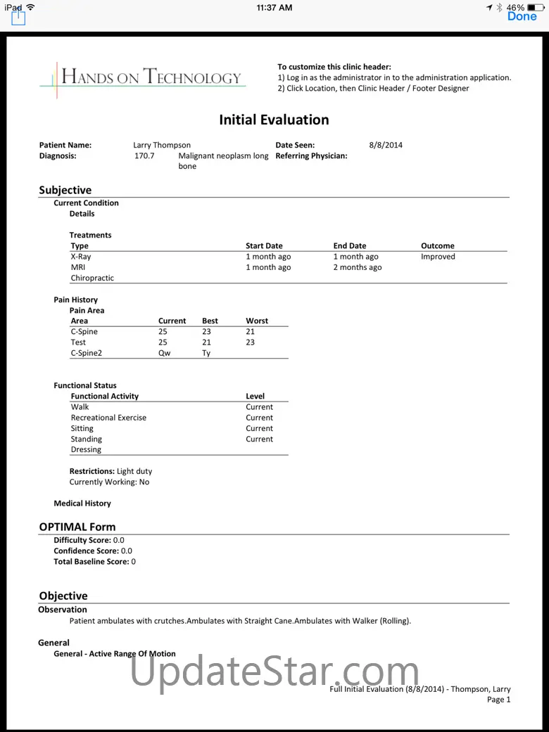 TheraOffice™ Documentation 14.25.0
