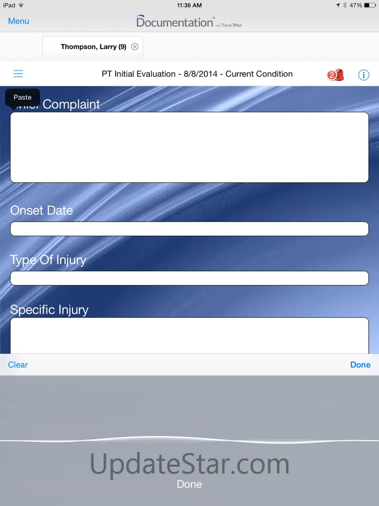 TheraOffice™ Documentation 14.25.0