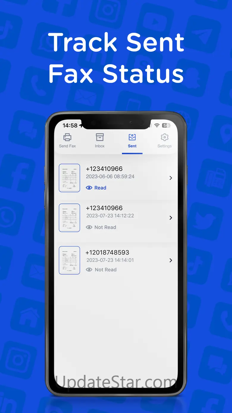 Send Fax App-Faxes From iPhone 5.4.1