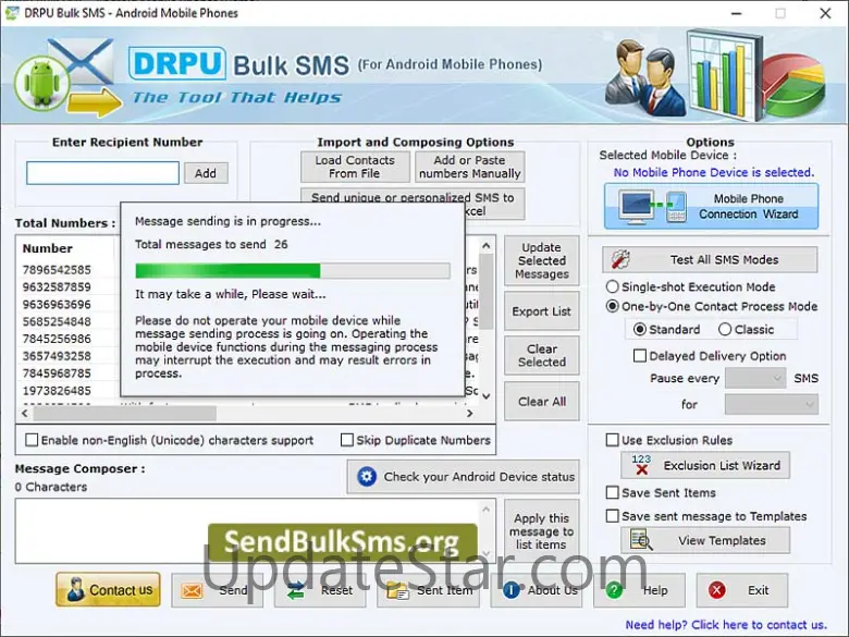 Send Bulk SMS Android Mobile 6.5.8