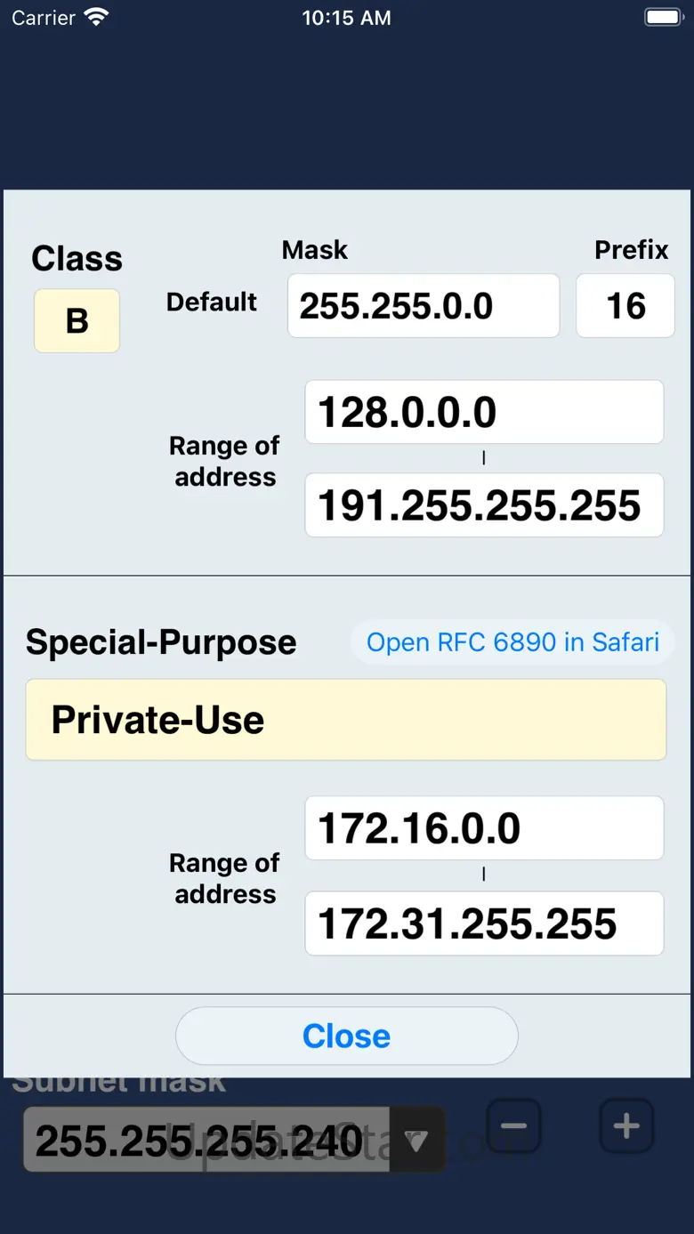 IP Keypad - Subnet Calculator 3.1
