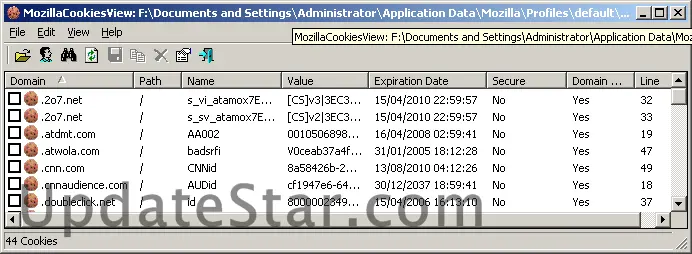 MozillaCookiesView 1.60