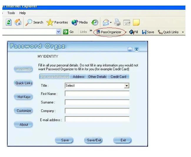 Password Organizer 10.1.6805