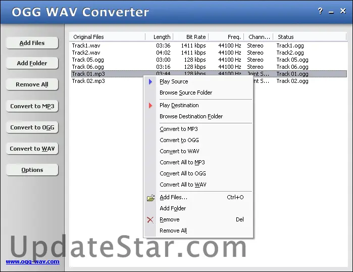 OGG WAV Converter 2.0.523