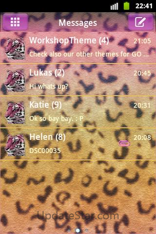 Panther Theme GO SMS 2.8