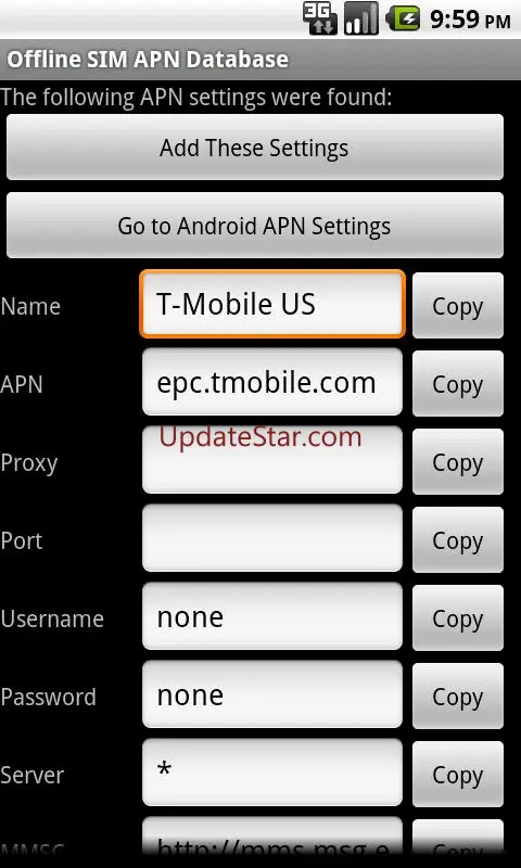 Offline SIM APN Database 1.41