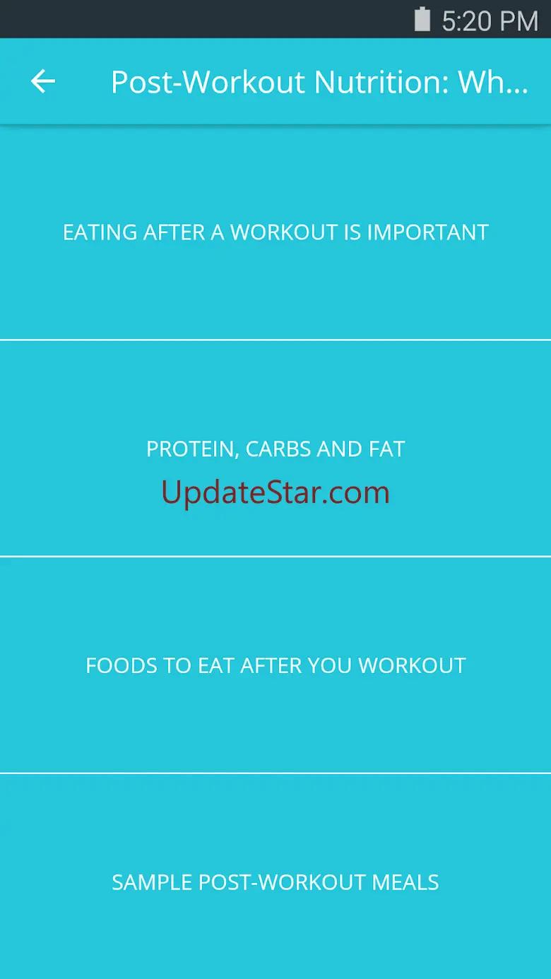 Ultimate Workout Nutrition 1.05