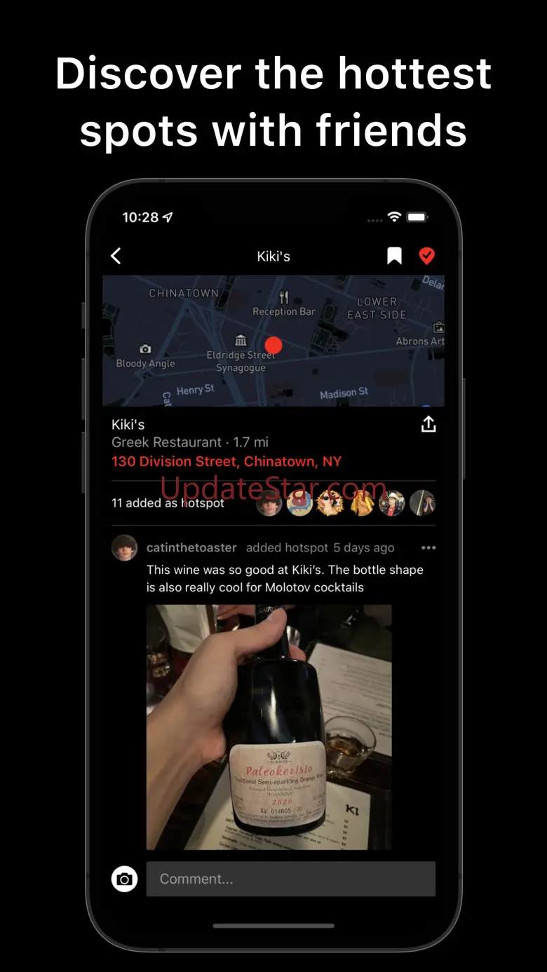 Hotspot: save places w friends 21