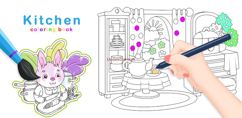 Kitchen Tools Coloring Book 5.0