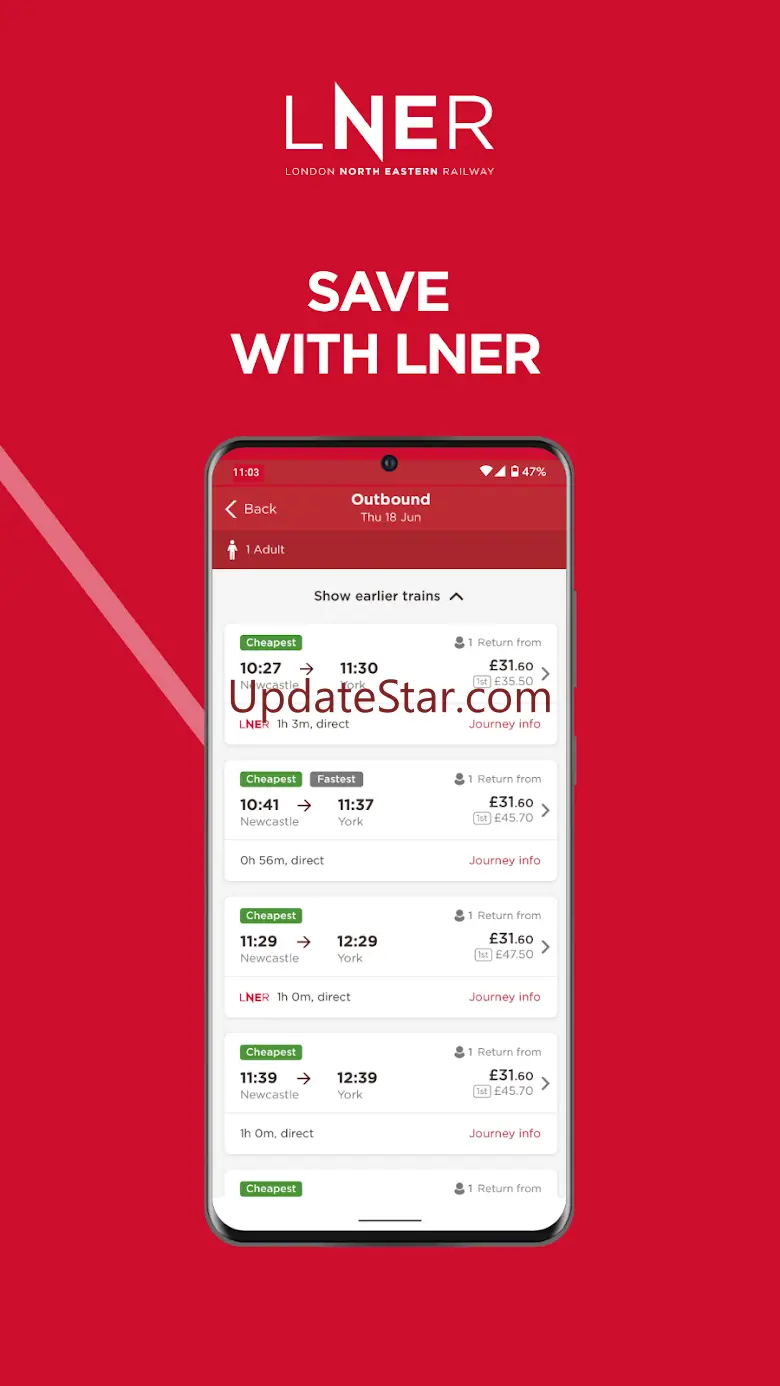 LNER | Train Times & Tickets 4.32.0