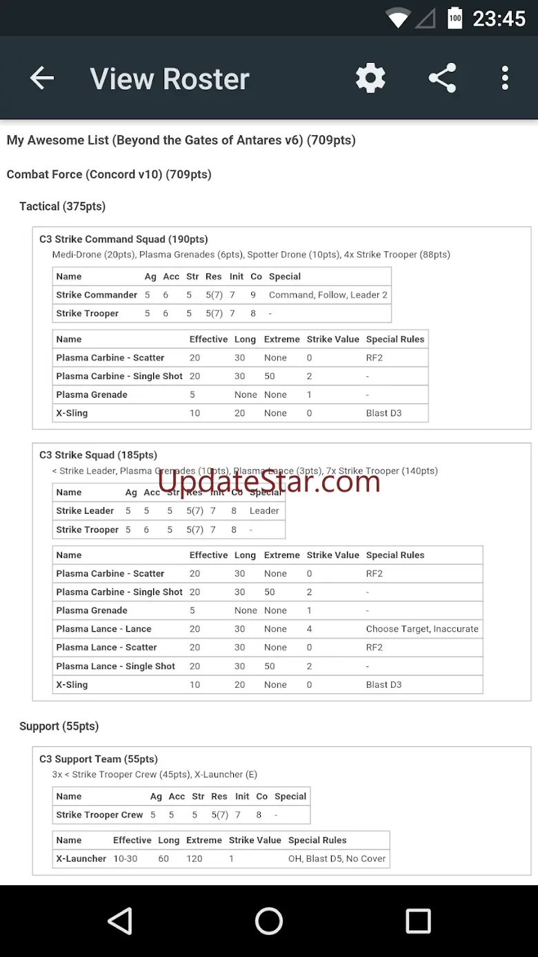 BattleScribe Army List Builder 2.03.27