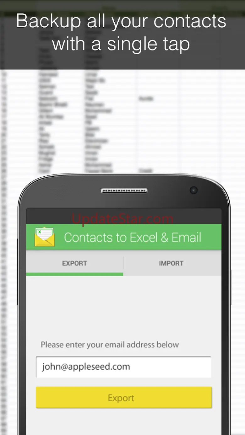 Contacts Backup Excel & Email 2.4.6