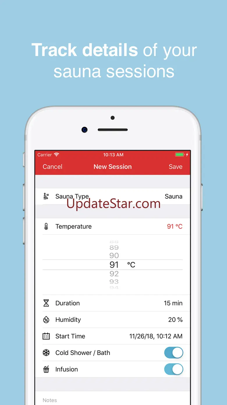 HotLog - Sauna Session Tracker 1.5
